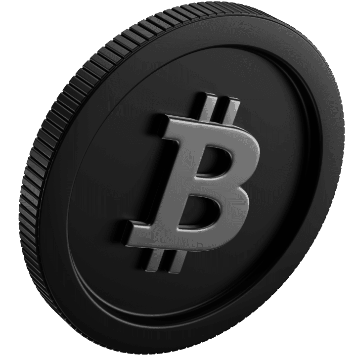 3D Emoji Bitcoin Black 1