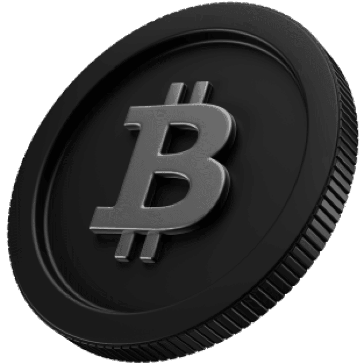 3D Emoji Bitcoin Black 2