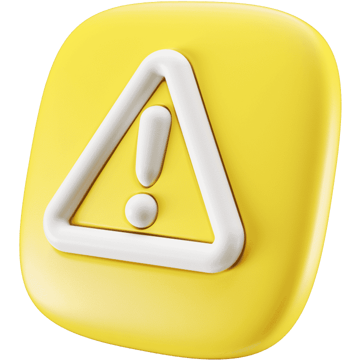 3D Emoji Warning 1
